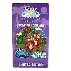 Disney Vacation Club 2011 Chip and Dale Vacation Your Way Limited Edition Pin